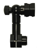 Precision Sonar Switchback Zero Degree FF Sonar Mount - LVS 34 PN:SWITCHBACK-QST-LVS34, a black adjustable marine electronics mount designed for secure attachment of sonar devices on fishing rods and boats.