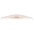 Quick-Set Rain Fly - Escape/Sky & Pavilion shown in beige fabric with the logo printed in the center, designed to provide weather protection for outdoor pavilion or tent setups.