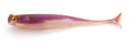 Raid Little Sweeper (JDM) soft fishing lure in translucent pearl with purple and pink hues, designed for musky and freshwater fishing tackle.