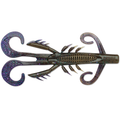 Rapala CrushCity Hedgehog fishing lure designed to imitate a crawfish with detailed segmented body, multiple curled appendages, and a dark color with blue and purple flecks.