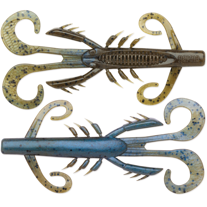 4" (6 Pack) / Green Pumpkin Blue Pearl