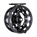 Redington Ace Fly Reel in matte black finish with a honeycomb spool design and ergonomic handle, crafted for smooth fly fishing performance.