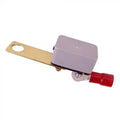 RigRite Marine Circuit Breakers with a metal mounting tab, gray rectangular plastic housing, and a red insulated connection terminal.