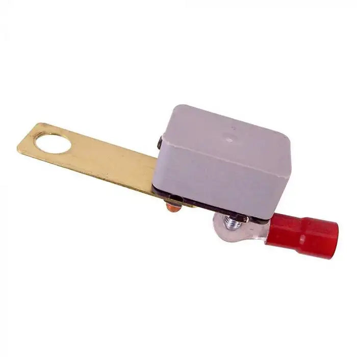 RigRite Marine Circuit Breakers with a metal mounting tab, gray rectangular plastic housing, and a red insulated connection terminal.