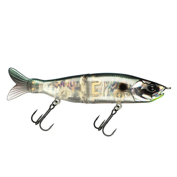 River2Sea S-Waver 200S Glide Bait featuring a translucent, lifelike fish design with two treble hooks, ideal for freshwater fishing in musky and other species.