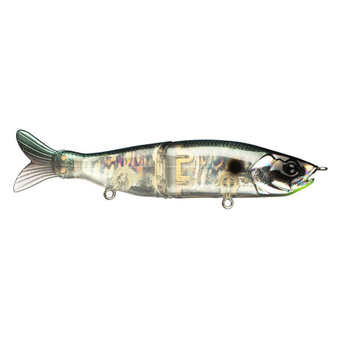 River2Sea S-Waver 200S Glide Bait with a segmented, lifelike fish design featuring a translucent body and realistic color pattern, ideal for fishing tackle enthusiasts.