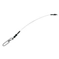 Savage Gear Regenerator Leader fishing tackle featuring a flexible wire leader with secure black swivels and a snap clip for attaching lures or bait.
