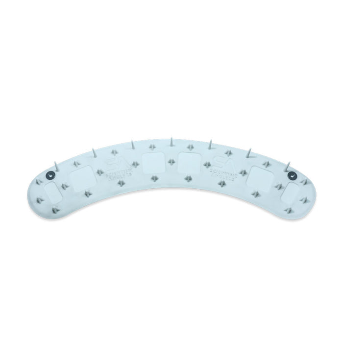 Scientific Anglers Launch Pad in light blue, a curved plastic holder with multiple spikes designed to securely hold fishing rods and tackle gear during fishing trips.