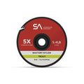 Red and black spool of Scientific Anglers Mastery Trout Tippet nylon fishing line, labeled 5X strength with 5.4 lb test, 30 meters length, designed for trout fishing tackle.