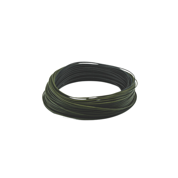 Coiled dark green and black Scientific Anglers Sonar Titan TD Sink 3/5/7 Fly Line for fishing tackle, designed for precision casting and effective sink rates.