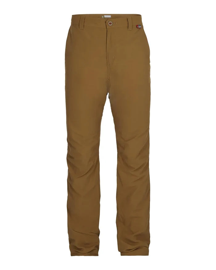 Simms Bugstopper Superlight Pants in brown, lightweight and durable fishing pants designed for comfort and protection during outdoor fishing activities.