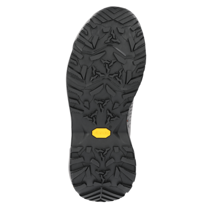 Simms Flyweight Wading Boot - Vibram Sole - Women's showing durable black Vibram sole with deep multi-directional tread pattern designed for strong traction on wet and slippery surfaces.