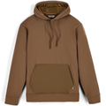 Simms Harbor Hoody - Men's in brown with a front kangaroo pocket, adjustable drawstring hood, and soft lining for comfort during fishing or outdoor activities.