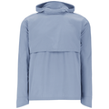 Simms Latitude Hoody - Men's in light blue with long sleeves, adjustable hood, and breathable fabric designed for fishing and outdoor activities.