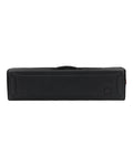 Simms Riverkit Rod Roll in black with a sturdy rectangular shape, designed to securely store and transport fishing rods and tackle for anglers.