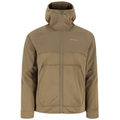 Simms Saginaw Hoody - Men's in tan with full front zipper, hood, two front pockets, and subtle logo on chest, designed for comfort and outdoor fishing activities.