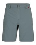 Simms Superlight Short - Men's in muted green, lightweight fishing shorts with belt loops, front button closure, and side pockets, designed for comfort and durability during fishing activities.