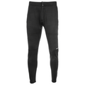 Simms Thermal Midlayer Bottom - Men's in black, featuring a snug fit with reinforced knee panels, elastic waistband with dual snap buttons for secure comfort in cold weather fishing.