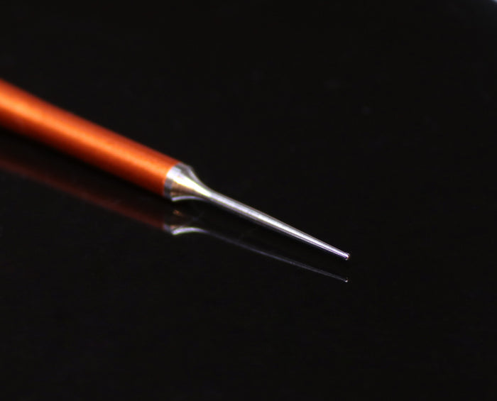 Smhaen Thread Splitter Tool with a sleek metallic tip and an orange handle, designed for precise fishing tackle and lure thread splitting tasks.