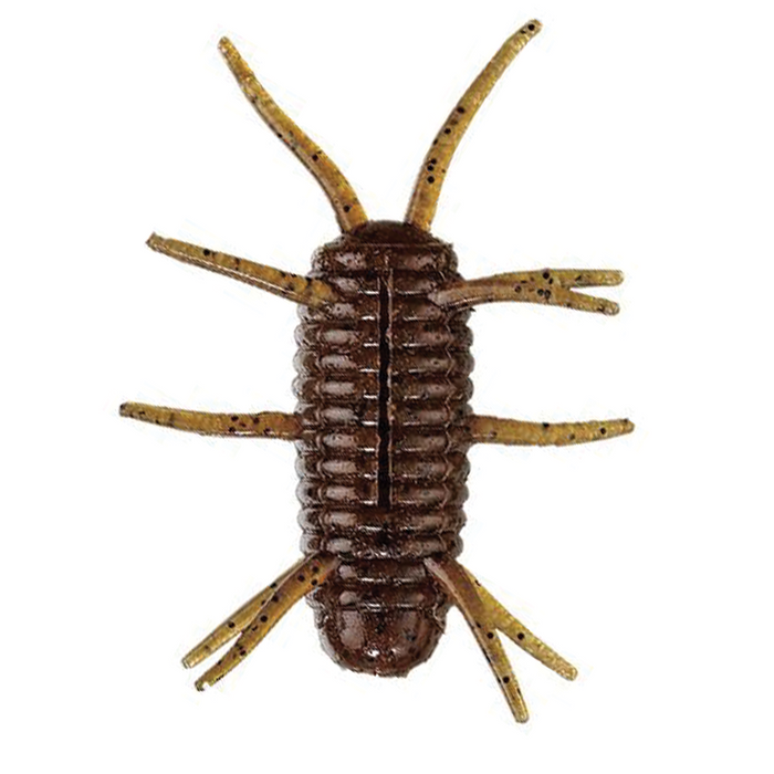 Smith Sink Spider fishing lure designed to mimic an insect with segmented body and multiple legs in natural brown and tan colors for effective fishing tackle use.