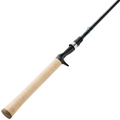 St. Croix Premier - Casting (New 2026) fishing rod with a light wood handle, black reel seat, and sleek black rod blank designed for precision casting and durability.