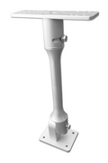 Stabil-Mount Elite FS 16" Silver Electronics Mount SMEFS16S with adjustable height and swivel features, designed for secure installation of marine electronics on boats.