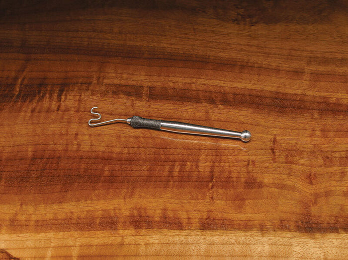 Stonfo Y Dubbing Twister tool with a metal handle and a small hooked end, used for twisting and preparing fishing lures and fishing tackle.