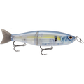 Storm Arashi Glide 19 segmented fishing lure with realistic fish design, jointed body for lifelike swimming action, and two treble hooks for effective catch.