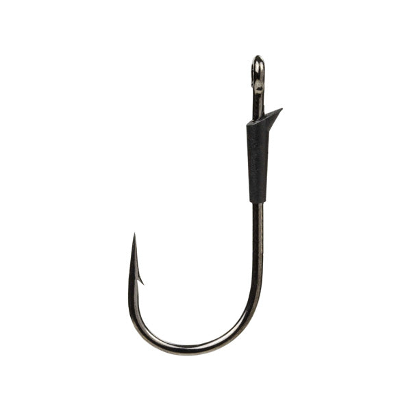 Strike King Hack Attack Heavy Cover Flipping Hook, single sharp fishing hook with black guard for heavy cover fishing tackle, designed for durable and reliable use.