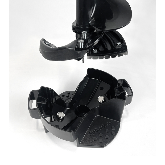 Black durable plastic Strikemaster Magnet Snap Cover (Lite-Flite) designed to securely hold and protect fishing tackle components with easy snap-on attachment.