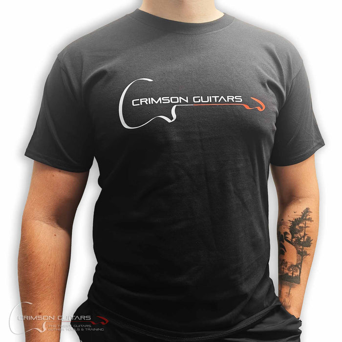 T-Shirt - Crimson Guitars Logo - Black