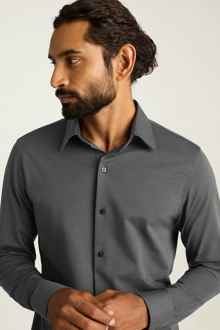 Tech Pique Button Down Shirt