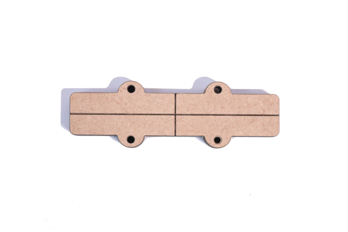 Template - Jazz Bass Type Bridge Pick-Up Cavity 1/4" / 6.2mm