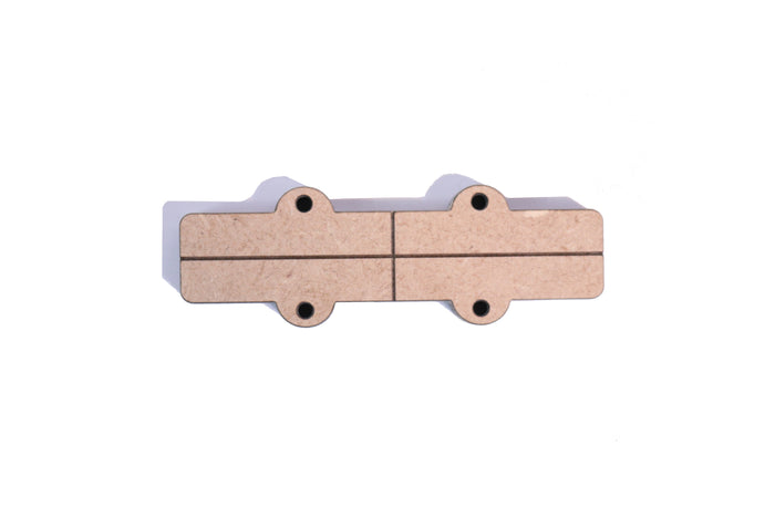 Template - Jazz Bass Type Neck Pick-Up Cavity 1/4" / 6.2mm