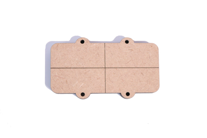 Template - Jazz Type Pickup Cavity 0.5" / 12.7mm