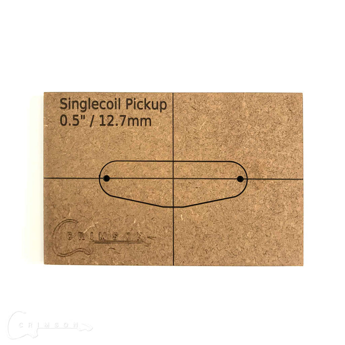 Single Coil Pickup Cavity Template Full