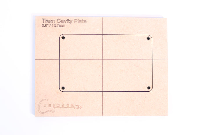 Template - Tremolo Cavity Plate 0.5" / 12.7mm