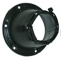 TH Marine Black Cable Boot CB-2-DP is a black rubber marine cable boot featuring multiple mounting holes, designed for secure waterproof sealing of marine electronics cables.