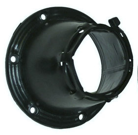 TH Marine Black Cable Boot CB-2-DP is a black rubber marine cable boot featuring multiple mounting holes, designed for secure waterproof sealing of marine electronics cables.