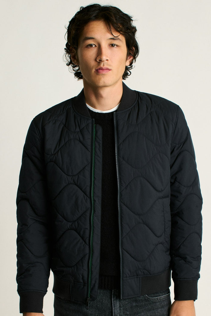 The Quilted Nylon Bomber