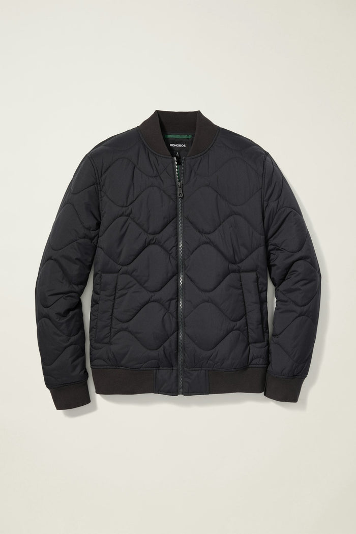 The Quilted Nylon Bomber