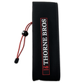 Thorne Bros. Neoprene Musky Rod Sleeves in black with red drawstring, designed to protect fishing rods and tackle during transport and storage.