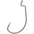 VMC RedLine Series Heavy Duty Wide Gap Hooks shown in close-up, featuring sharp barbed tip and durable metal construction designed for heavy-duty fishing tackle.