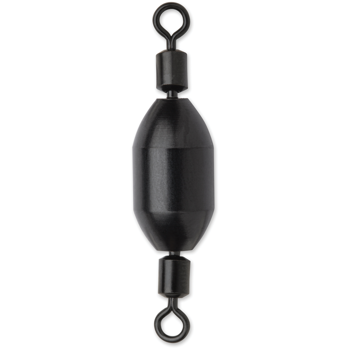 VMC Sniper Swivel fishing tackle component in matte black finish designed for smooth rotation and durability, ideal for secure fishing line connections.