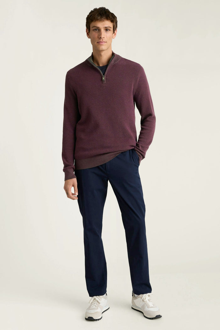 Washable Cotton Cashmere Quarter Zip