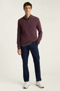 Washable Cotton Cashmere Quarter Zip