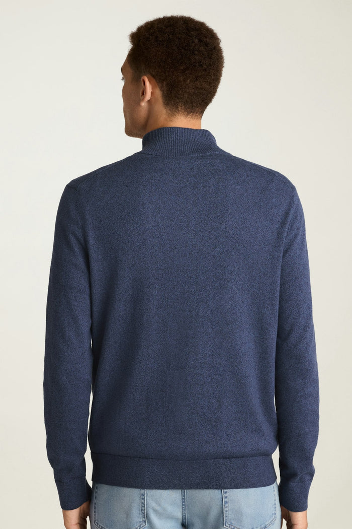Washable Cotton Cashmere Quarter Zip
