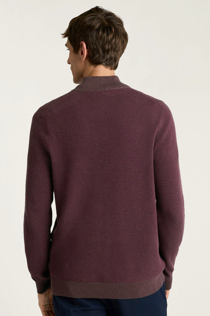 Washable Cotton Cashmere Quarter Zip