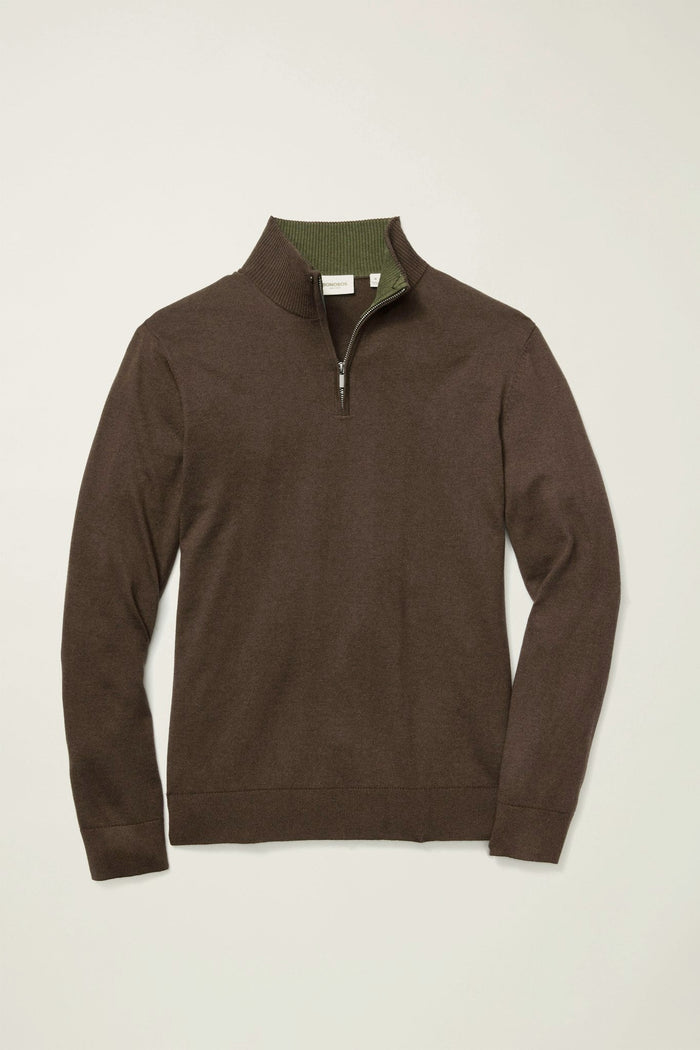 Washable Cotton Cashmere Quarter Zip