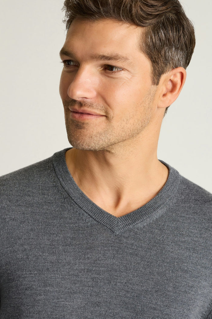 Washable Merino V-Neck Sweater